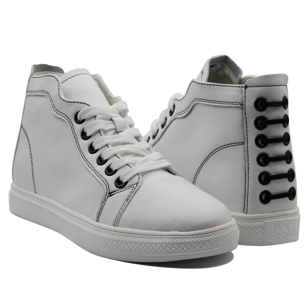 White High-Top Women's Sneakers